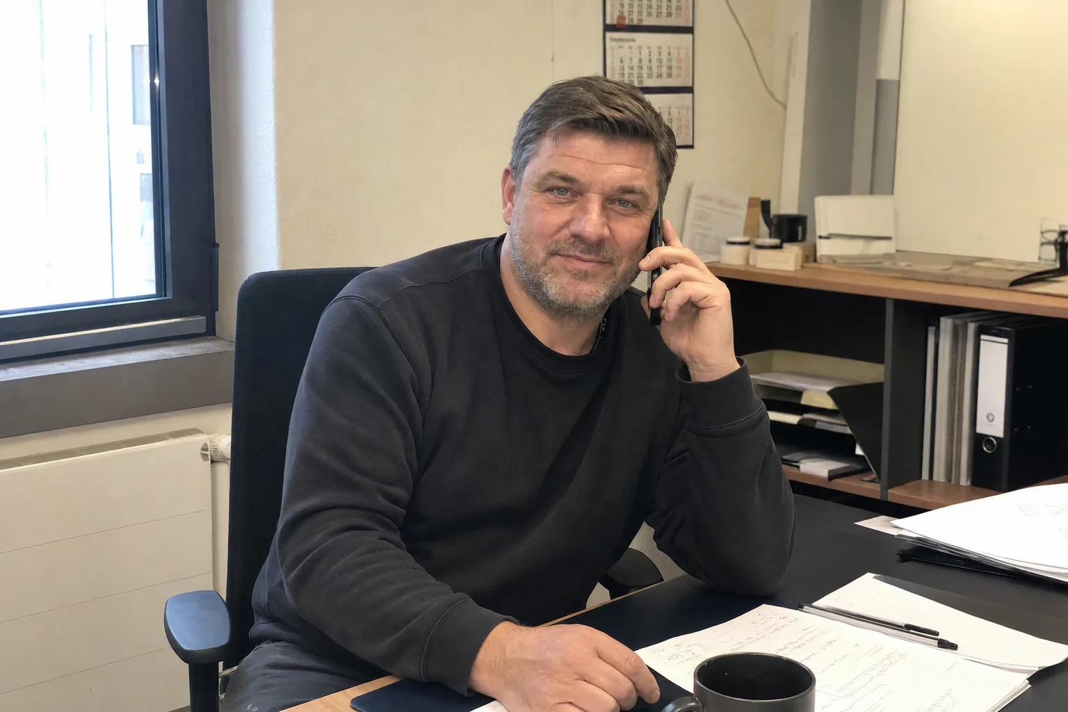 Inhaber der Rohrreinigung Becker bei einem Einsatz